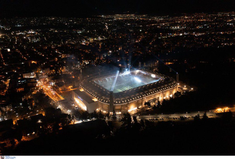 Φανταστικό βίντεο της “φλεγόμενης” «OPAP-Arena» από drone! (VIDEO)