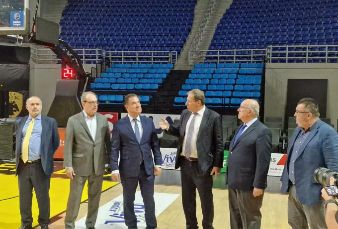 Δέσμευση της Κυβέρνησης προς την ΑΕΚ για την αναβάθμιση του κλειστού και της περιοχής των Λιοσίων