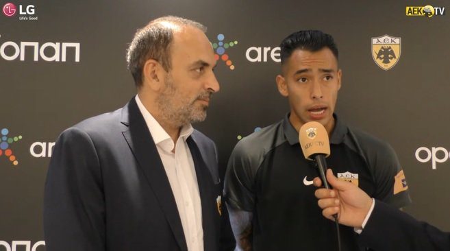 Τι δήλωσαν στο AEK TV Αραούχο και Γαλανόπουλος μετά τα εγκαίνια