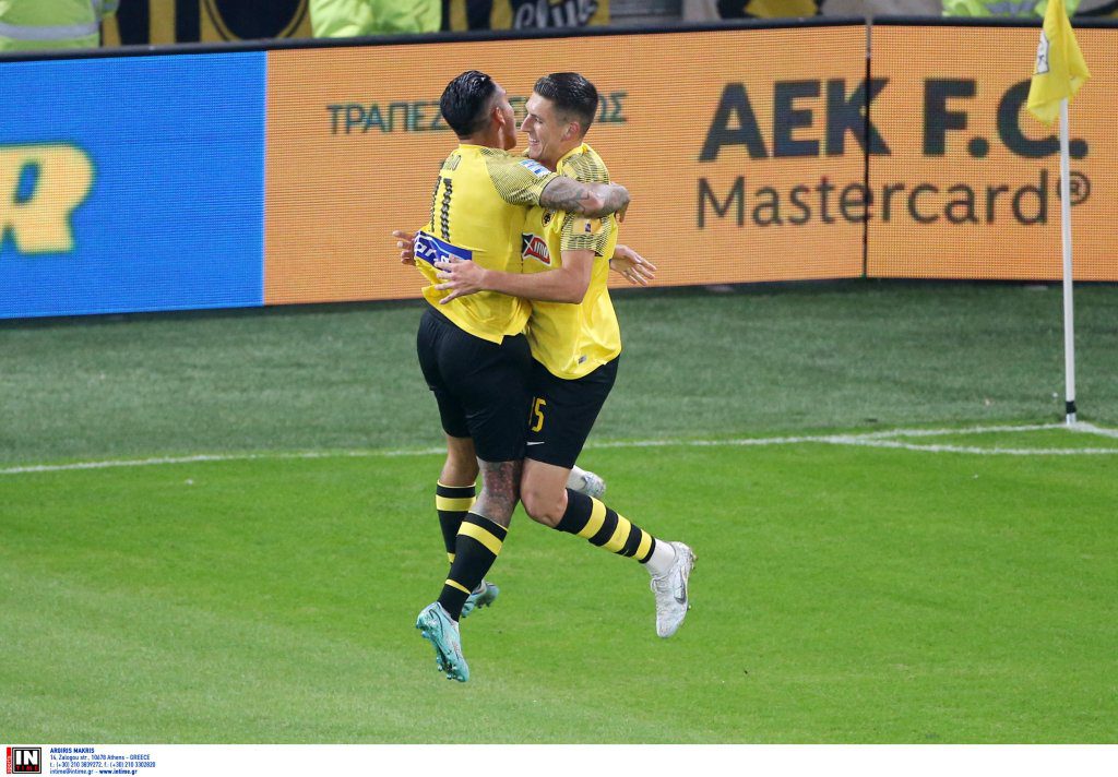 Το γκολ του Κοσίδη με το οποίο η ΑΕΚ άνοιξε το σκορ κόντρα στον ΠΑΣ (vid)