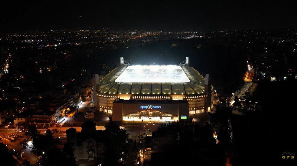 Η Αγιά Σοφιά από ψηλά, κατά τη διάρκεια του ΑΕΚ – ΟΦΗ (vid)