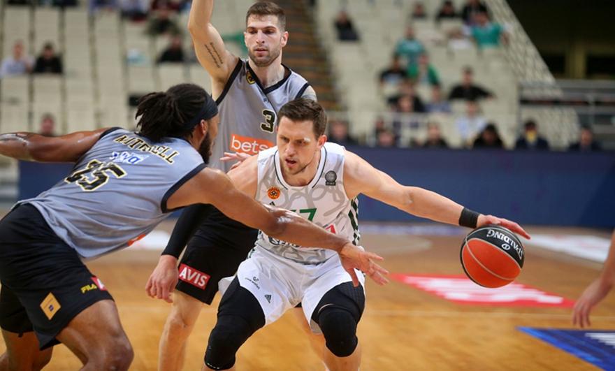 Μπάσκετ: Ήττα με κάτω τα χέρια για την ΑΕΚ από τον Παναθηναϊκό (71-57)