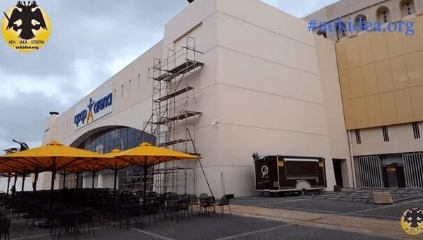 «Opap Arena-Αγιά Σοφιά»: Προχωράνε οι εξωτερικές εργασίες για τα πέριξ – Τοποθετήθηκαν οι βάσεις για τις γιγαντοοθόνες! (vid)