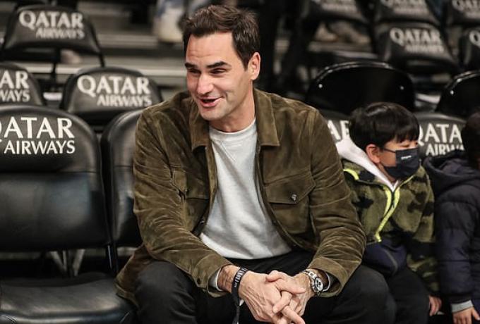 NBA: Ο Φέντερερ είδε από κοντά το Νετς-Σέλτικς (pic)