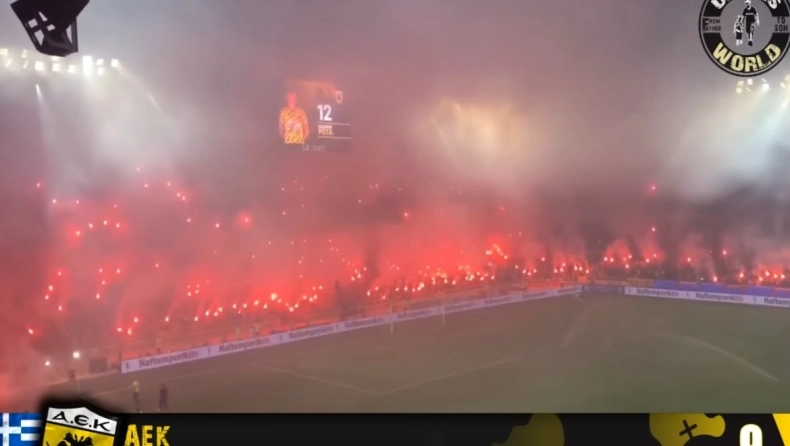 Ultras world: Οι οπαδοί της ΑΕΚ στα 10 καλύτερα pyro show του 2022 (vid)