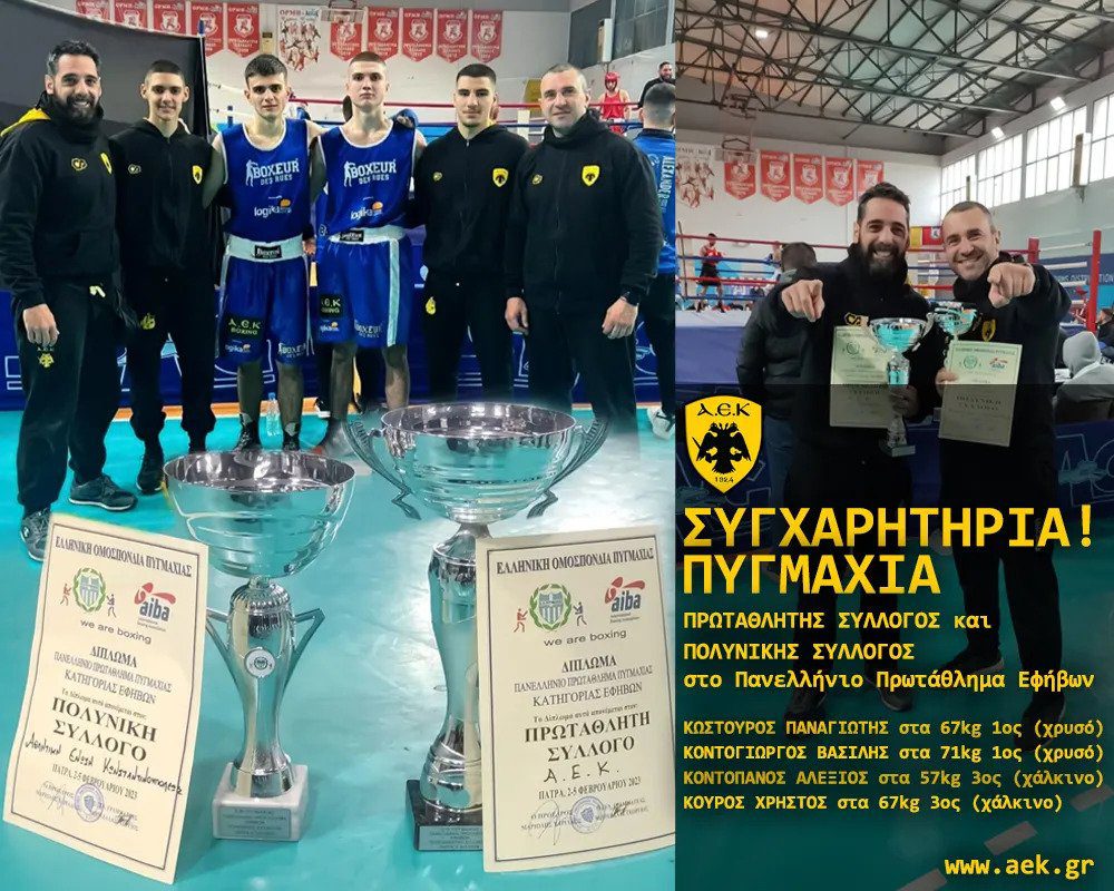 Πρωταθλήτρια και Πολυνίκης στους Εφήβους η ΑΕΚ!