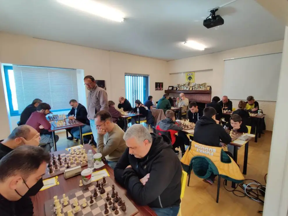 Σκάκι: Μία ήττα και μία ισοπαλία για την ΑΕΚ