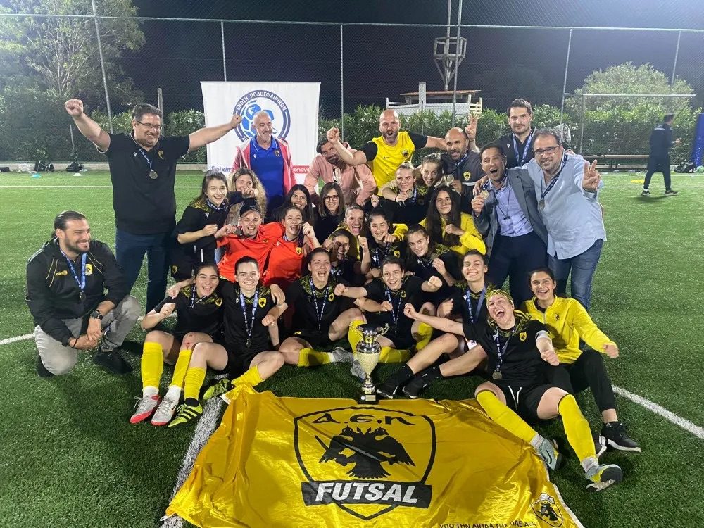 Πρωταθλήτρια και στο Futsal γυναικών η ΑΕΚάρα!