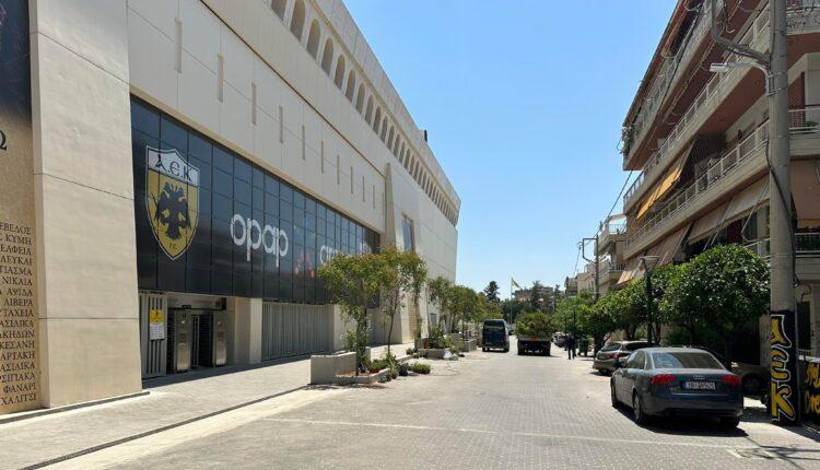 Ξεκίνησε η διαδικασία δενδροφύτευσης έξω από την «Opap Arena» (pics)