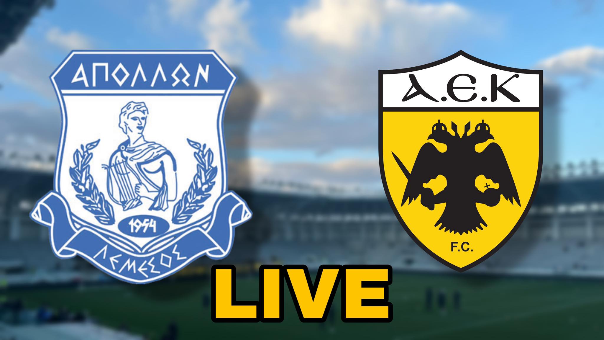 Απόλλων Λεμεσού-ΑΕΚ LIVE