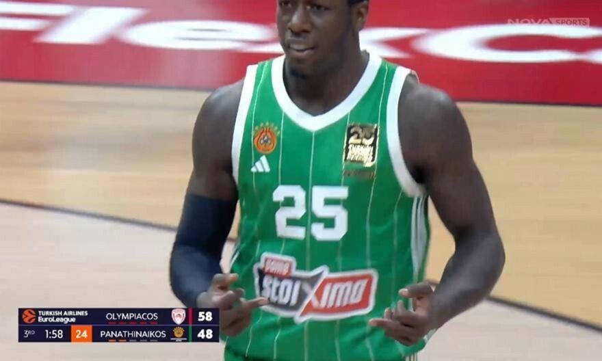 Καταγγελία Ολυμπιακού για χειρονομία του Ναν στο ντέρμπι με τον Παναθηναϊκό