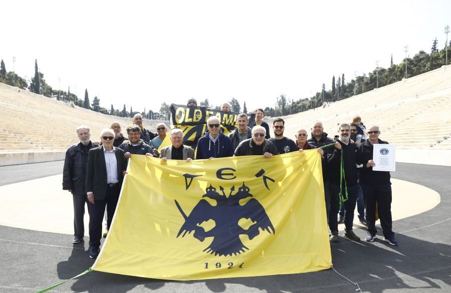 Οι παλαίμαχοι της ΑΕΚ βρέθηκαν στο Καλλιμάρμαρο για να τιμήσουν την επέτειο του ’68
