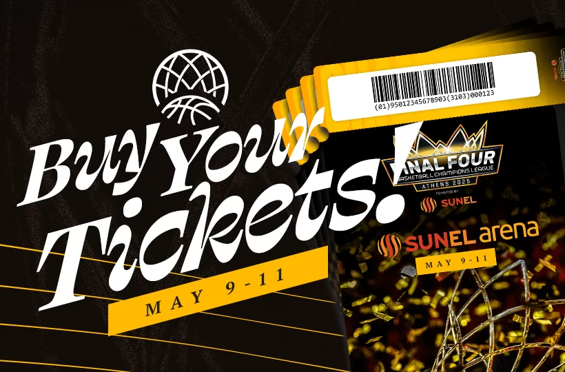 ΑΕΚ Betsson: Συνεχίζεται η διάθεση εισιτηρίων για το Final 4 του BCL