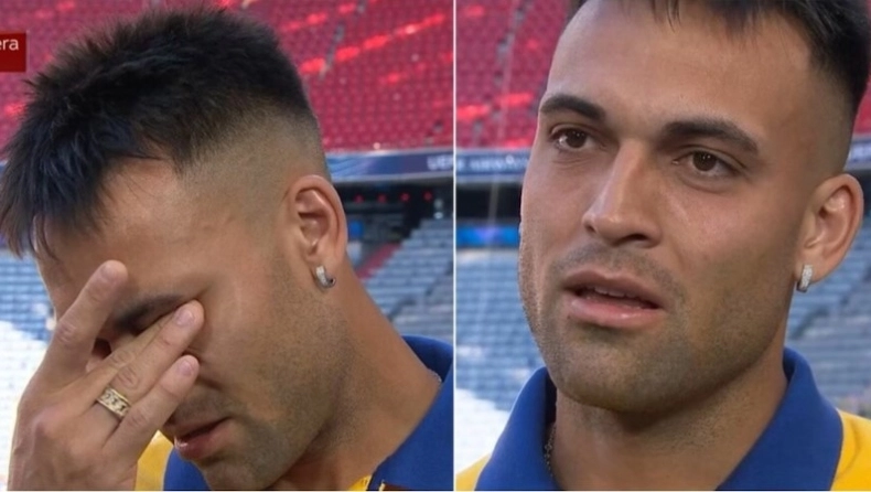 Συγκινήθηκε ο Λαουτάρο πριν τον τελικό με Παρί – Το μήνυμα που τον έκανε να δακρύσει (VIDEO)