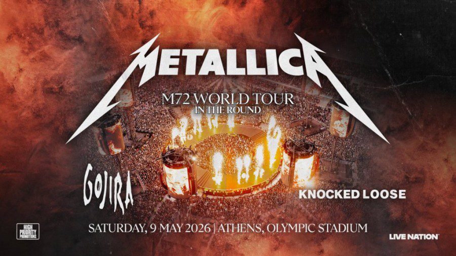 Sold out σε 2 ώρες η συναυλία των Metallica στο ΟΑΚΑ!