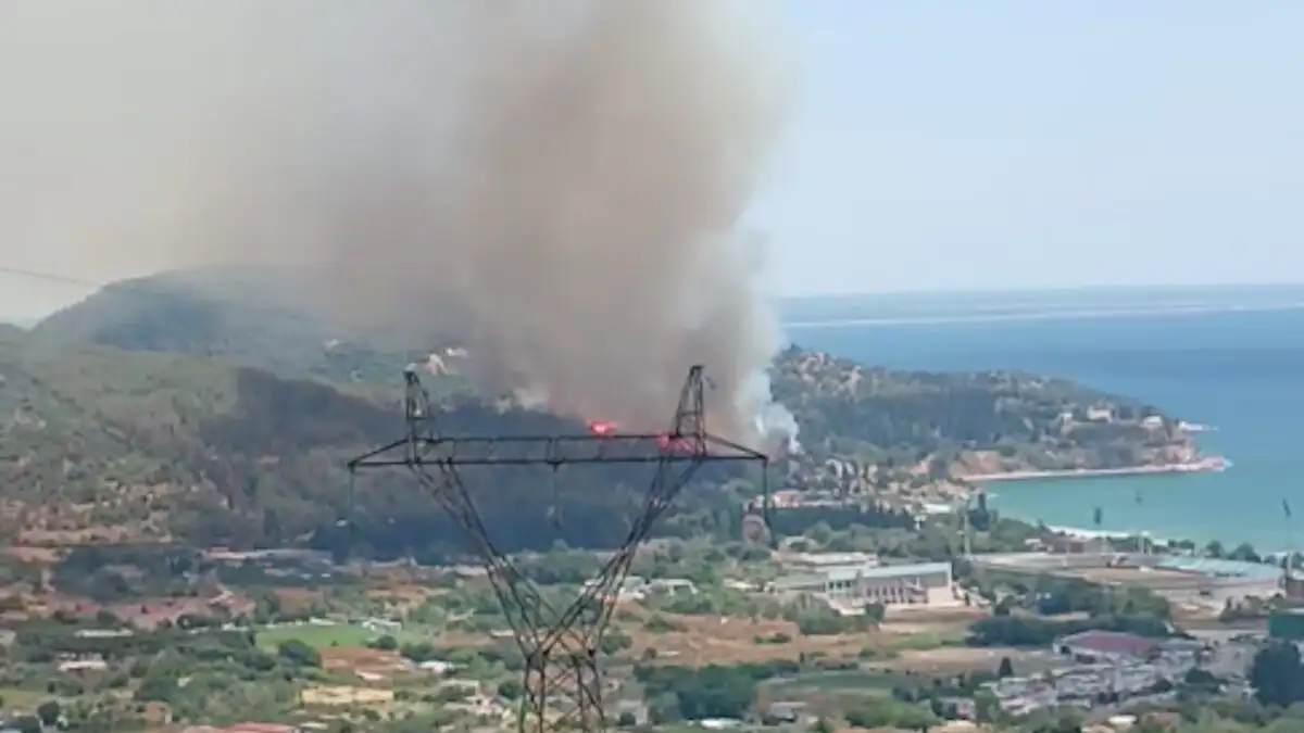 Φωτιά στην Καβάλα – Μήνυμα του 112 στους κατοίκους της Άσπρης Άμμου