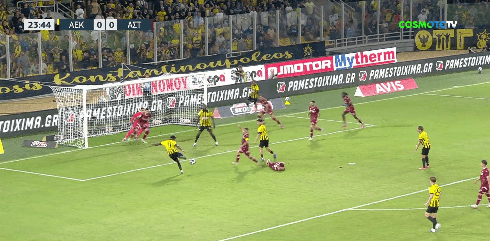 ΑΕΚ – Asteras AKTOR: Ο Κοϊτά άγγιξε το γκολ αλλά ο Καστάνιο έσωσε στη γραμμή