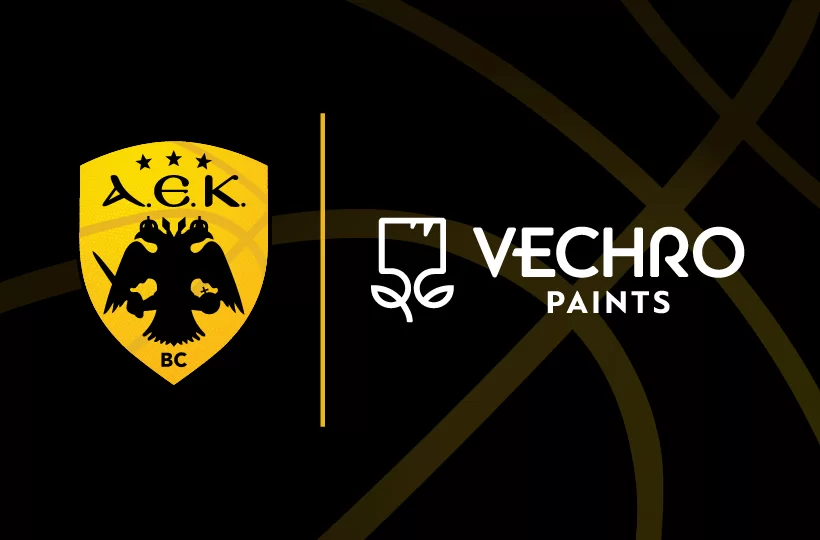 Νέα χορηγική συνεργασία για την AEK BC με VECHRO Paints