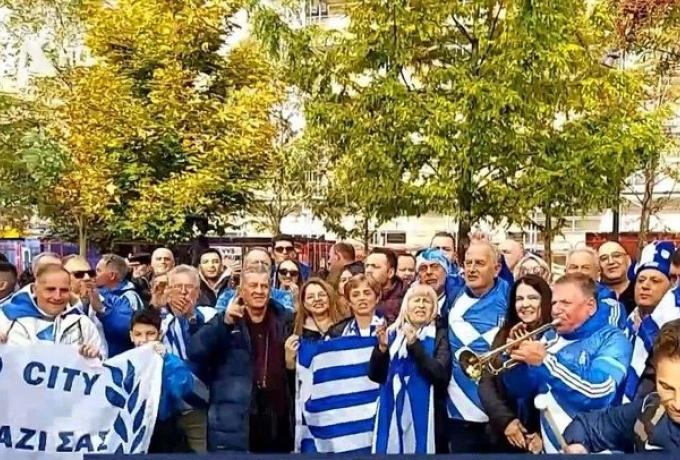 «Γαλανόλευκη» κατάληψη στην Κοπεγχάγη – 2.000 Έλληνες στο πλευρό της Εθνικής!