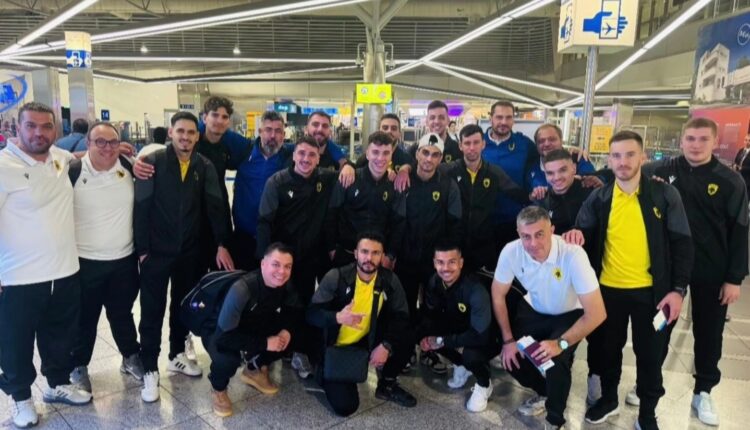 Futsal: Αναχώρησε για Ιταλία η ανδρική ομάδα της ΑΕΚ για το Champions League (pic)