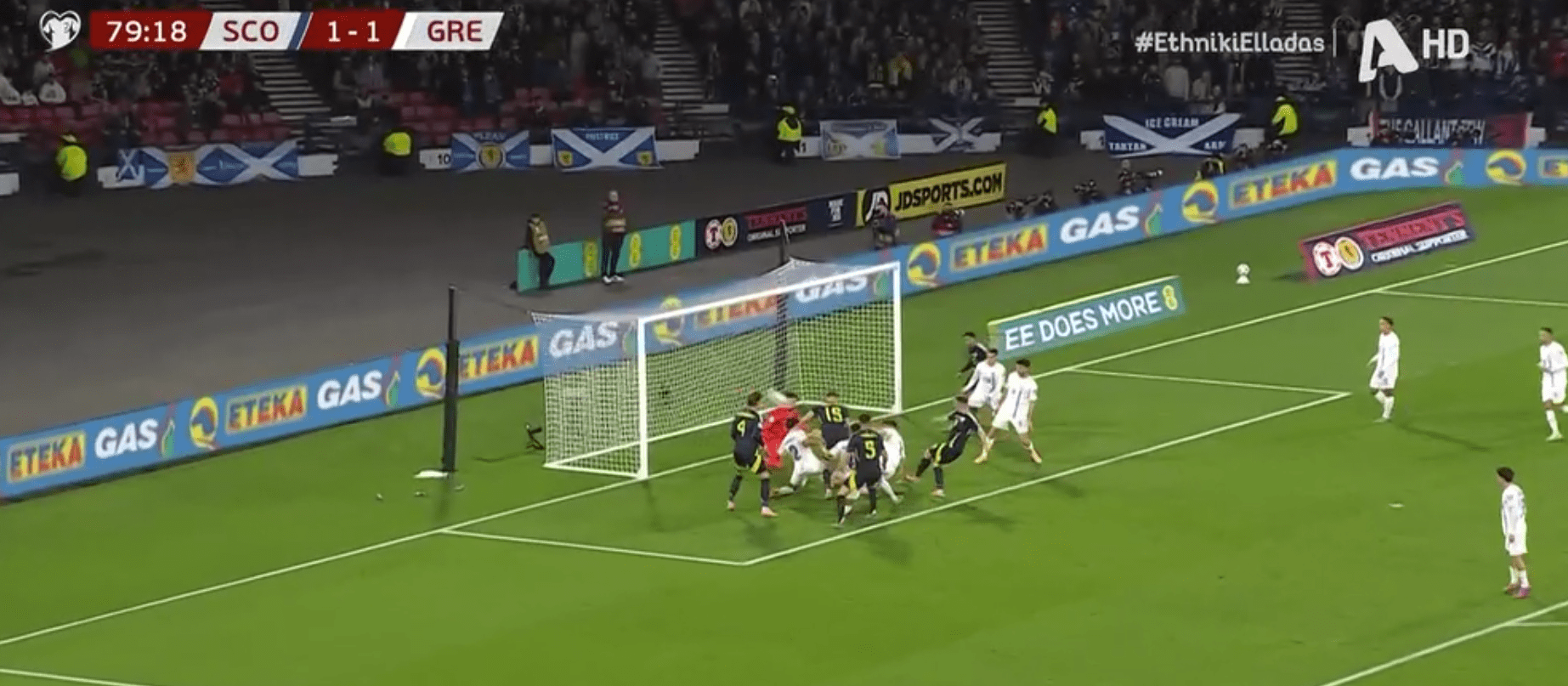 Σκωτία-Ελλάδα: Ανατροπή στο παιχνίδι – Ο Φέργκιουσον βάζει μπροστά τους γηπεδούχους (VIDEO)