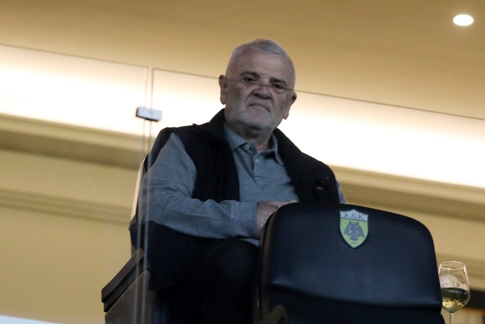 Στην OPAP Arena ο Δημήτρης Μελισσανίδης για το ΑΕΚ-Αμπερντίν