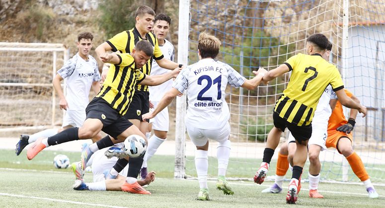 Αστοχία και πρώτη απώλεια βαθμών για την Κ19 της ΑΕΚ απέναντι στην Κηφισιά