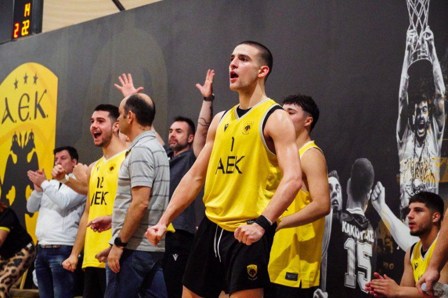 AEK BC Academy: Μεγάλη νίκη για τους Έφηβους απέναντι στον Αμύντα