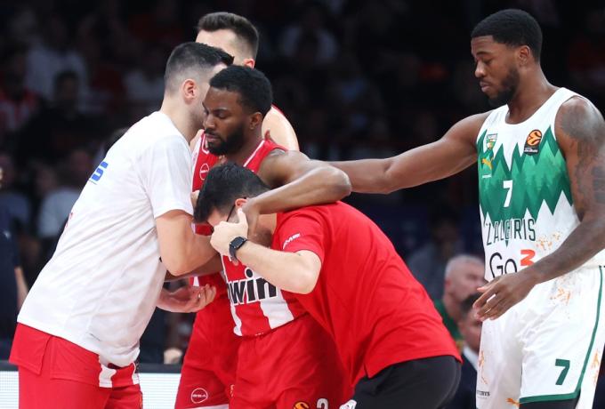EuroLeague: Ο τραυματισμός του Έβανς και η αντίδραση του Γάλλου σχολιαστή (vid)