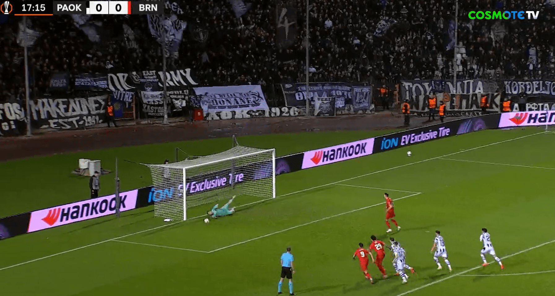ΠΑΟΚ-Μπραν: Ο Παβλένκα απέκρουσε το πέναλτι και κράτησε το μηδέν (vid)
