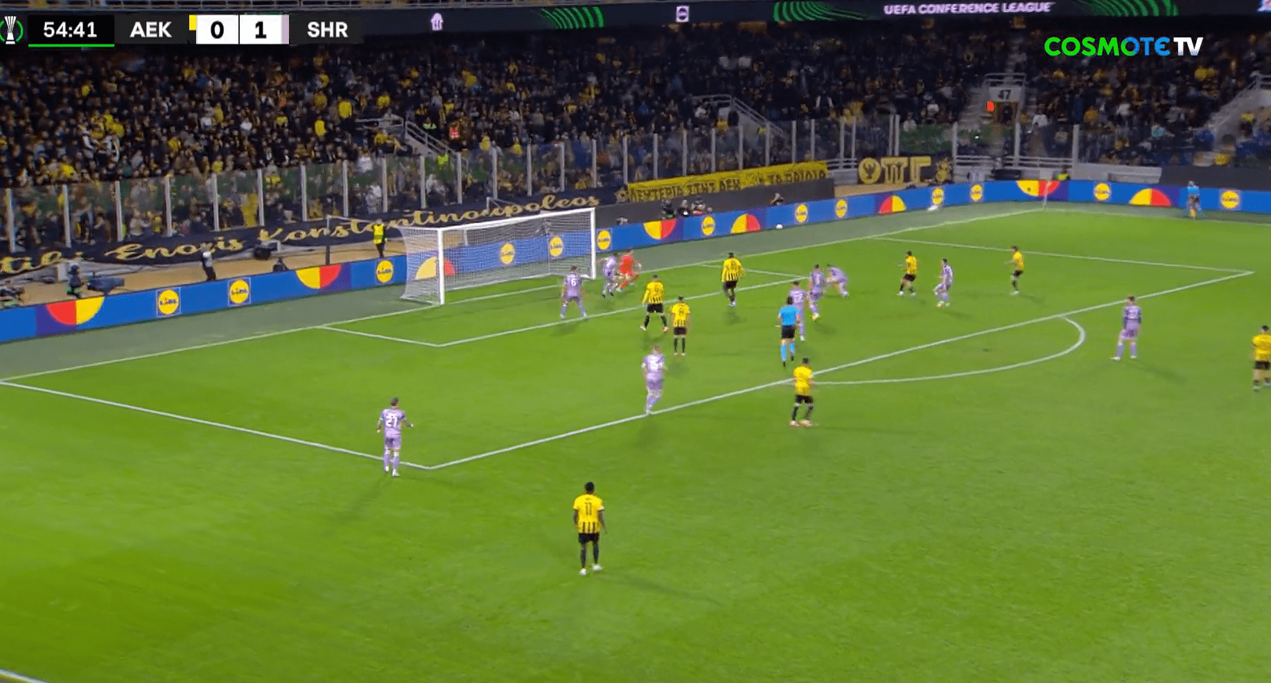 ΑΕΚ – Σάμροκ Ρόβερς: Το άστοχο σουτ του Πινέδα (vid)