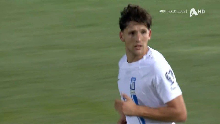 Λευκορωσία – Ελλάδα: Η εναέρια προβολή του Ρέτσου στο 19′ (vid)