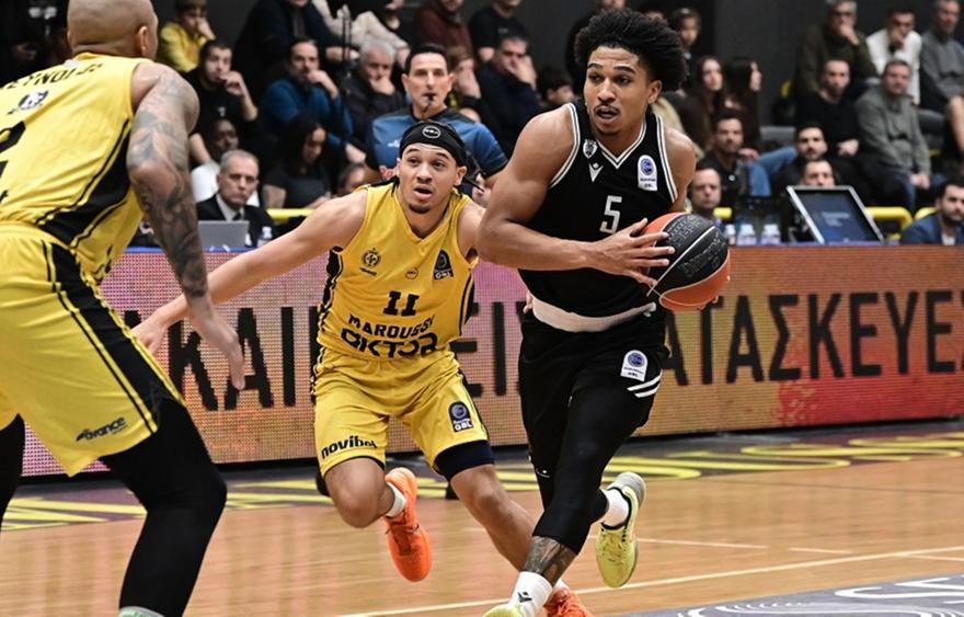 Stoiximan GBL: Ζορίστηκε αλλά νίκησε το Μαρούσι ο ΠΑΟΚ