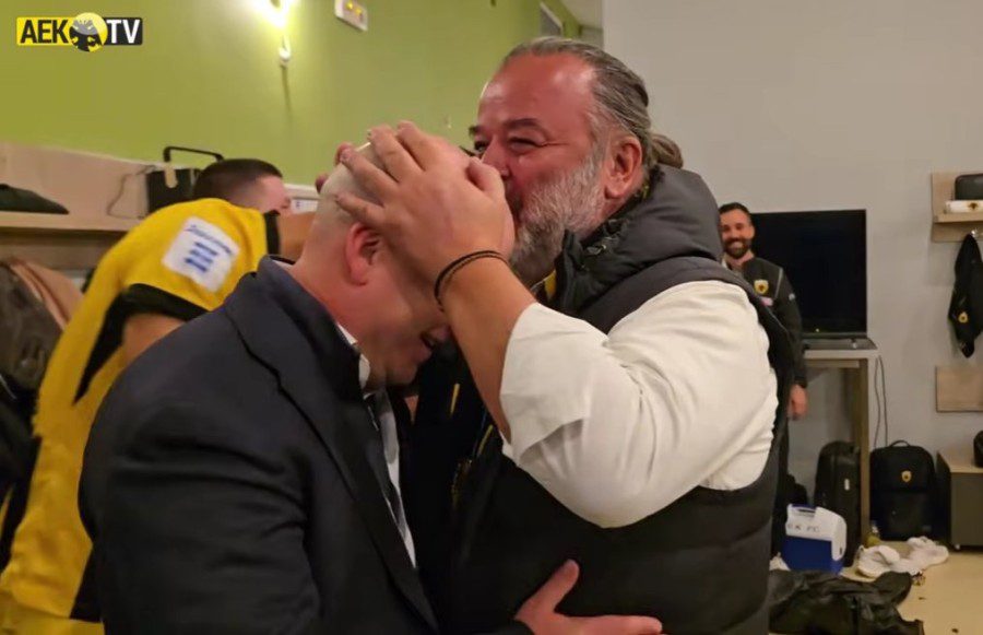 ΑΕΚ: Οι πανηγυρισμοί στα αποδυτήρια μετά τη νίκη επί του Παναθηναϊκού (VIDEO)