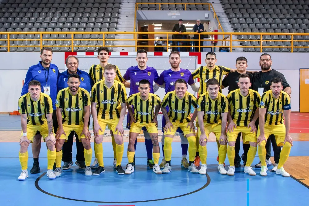 Futsal Ανδρών: Θρίαμβος επί της Σαλαμίνας και Πρωταθλήτρια Χειμώνα η ΑΕΚ