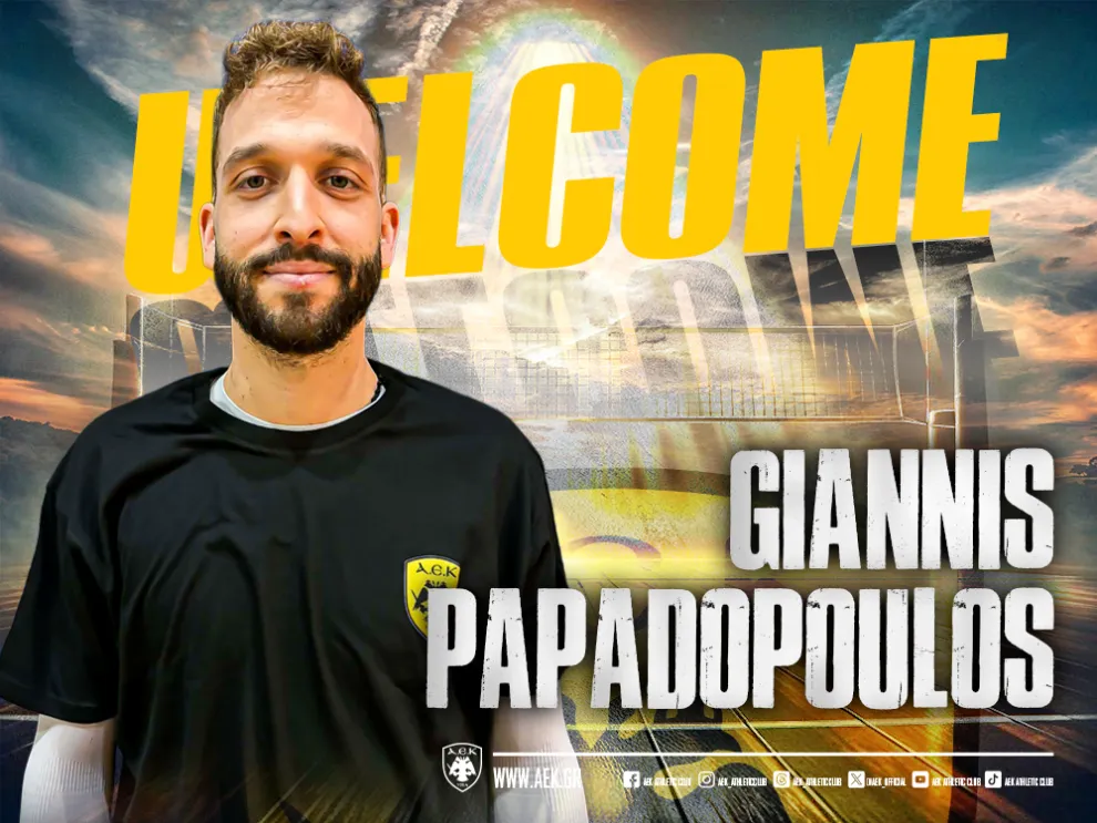 Βόλεϊ Ανδρών: Ανακοίνωσε την έναρξη συνεργασίας της με τον Γιάννη Παπαδόπουλο η ΑΕΚ