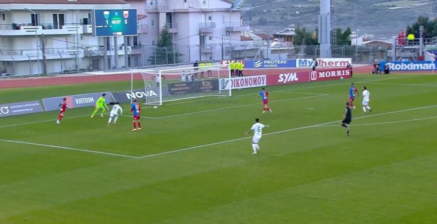 Λεβαδειακός – Βόλος: Ασυνεννοησία Σόρια-Σιαμπάνη και απίστευτο αυτογκόλ για το 2-0 των Βοιωτών! (VIDEO)