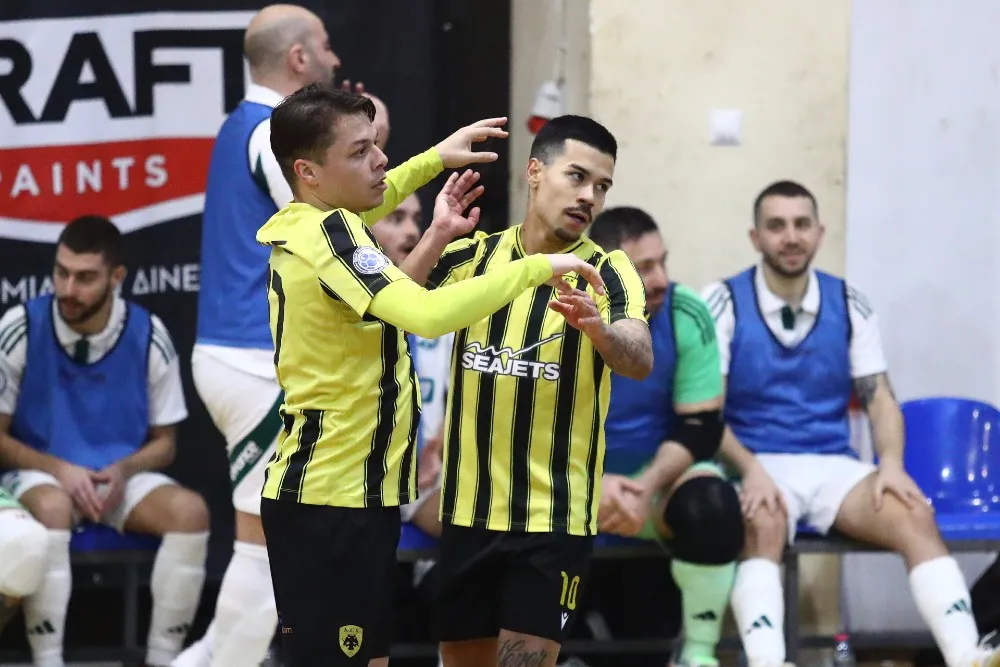 ΑΕΚ Futsal: Ισοπαλία στο ντέρμπι με τον Δούκα – Παρέμειναν στην κορυφή οι «κιτρινόμαυροι»!