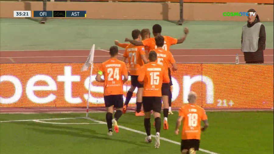 ΟΦΗ – Αστέρας Τρίπολης: Το 1-0 με τον Γκονζάλες (VIDEO)