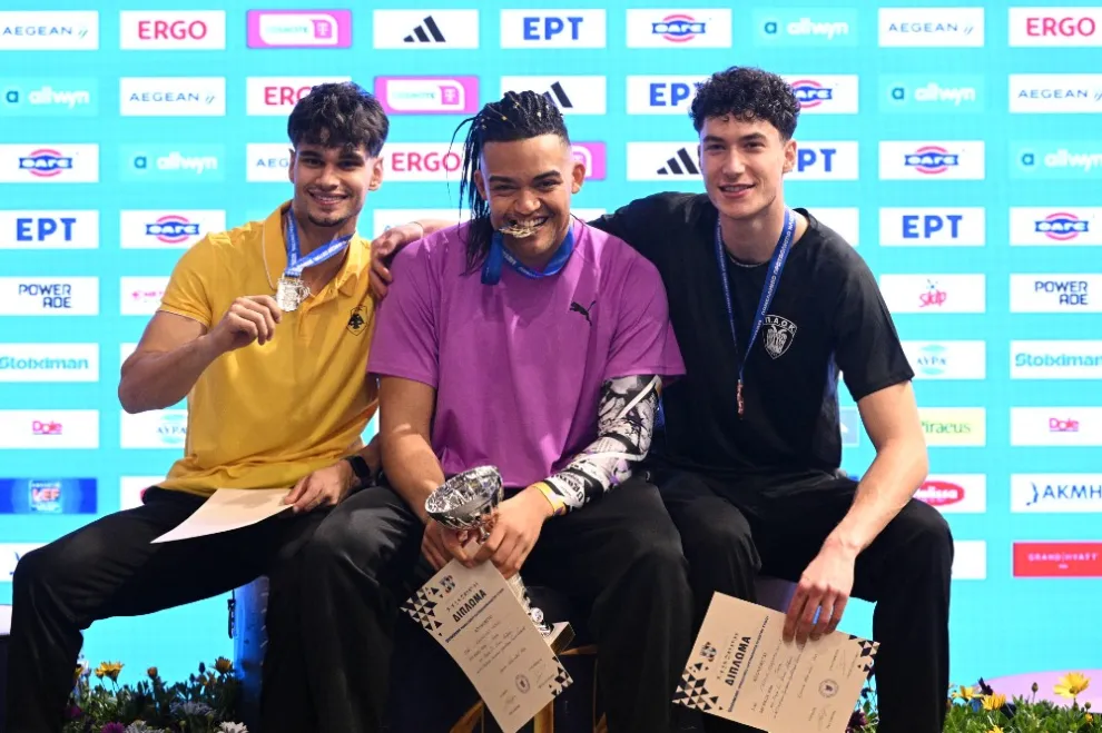 Πανελλήνιο Κλειστού Στίβου: «Ασημένιος» ο Σάντας για την ΑΕΚ στην Παιανία