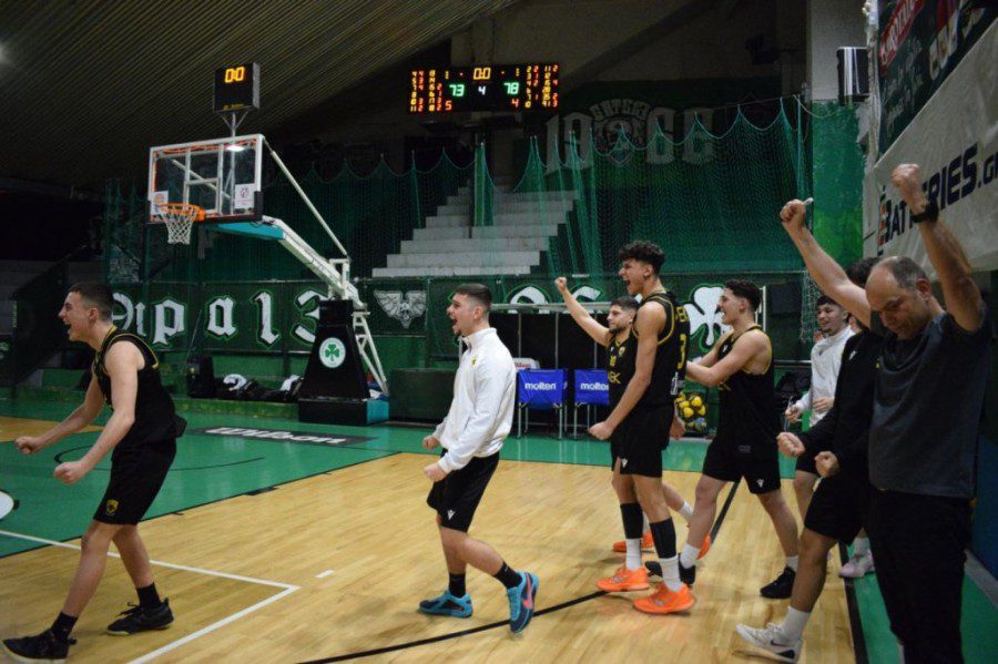 AEK BC Academy: Μεγάλο «διπλό» κορυφής των Εφήβων επί του Παναθηναϊκού