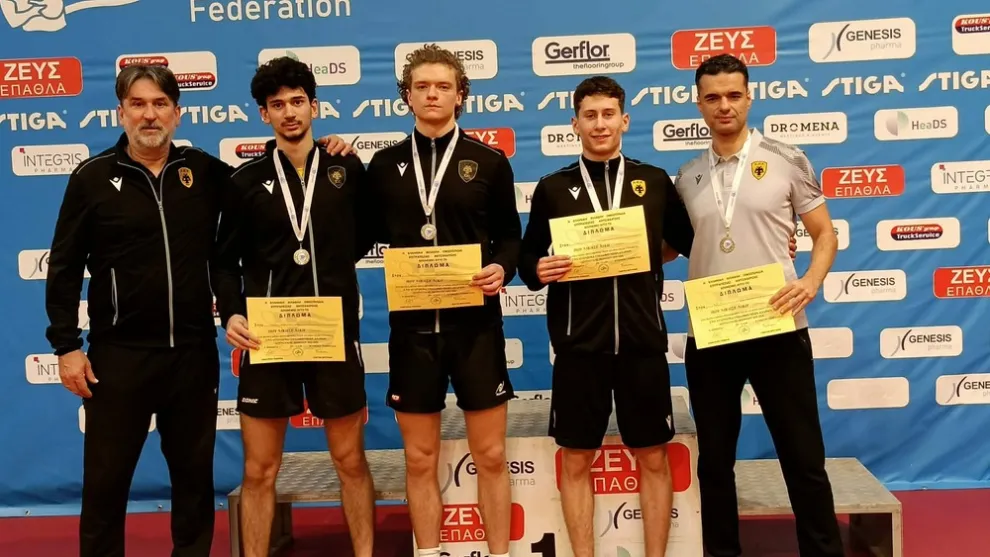 Επιτραπέζια Αντισφαίριση: Ασημένιο μετάλλιο στους Νέους Άνδρες στο Πανελλήνιο Πρωτάθλημα για την ΑΕΚ!