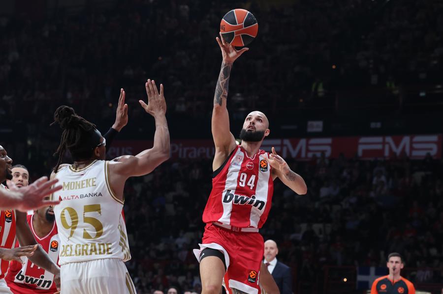 Euroleague: Νίκησε τον Ερυθρό Αστέρα ο Ολυμπιακός