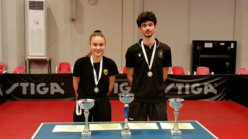 Πινγκ Πονγκ: Τέσσερα μετάλλια για την ΑΕΚ στο Πανελλήνιο Πρωτάθλημα Νέων – Πρωταθλητής Ελλάδας ξανά ο Μαδέσης