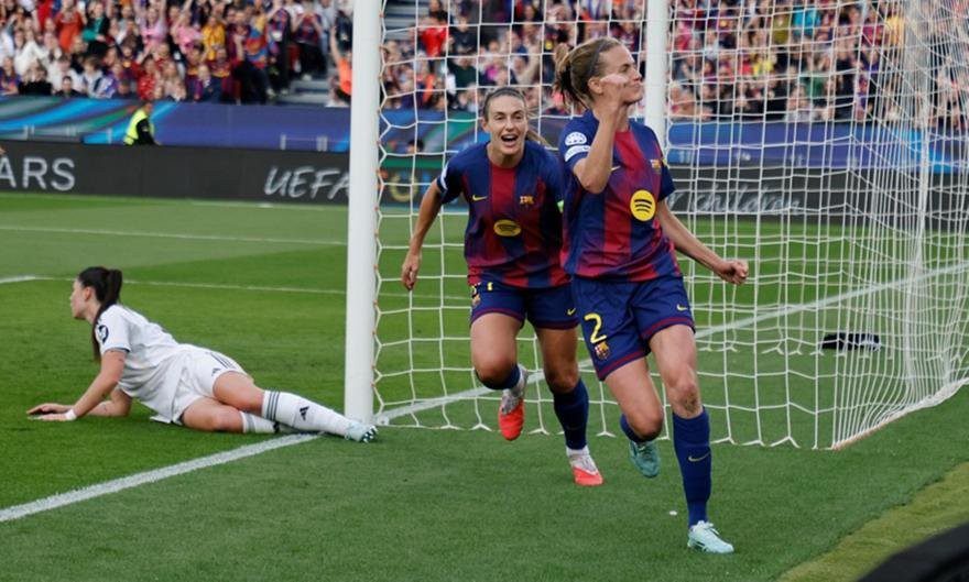 Champions League Γυναικών: Διέλυσε την Ρεάλ η Μπαρτσελόνα και προκρίθηκε στα ημιτελικά