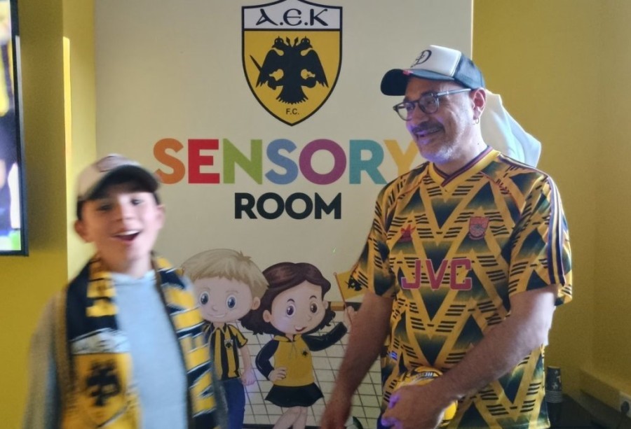 ΑΕΚ Sensory room: Στο γήπεδο με τον γιο μου στο φάσμα του αυτισμού