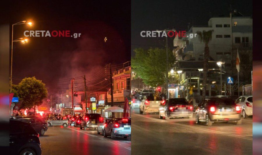 «Κάηκε» το Ηράκλειο από τους πανηγυρισμούς των φίλων της Ένωσης (ΦΩΤΟ – ΒΙΝΤΕΟ)