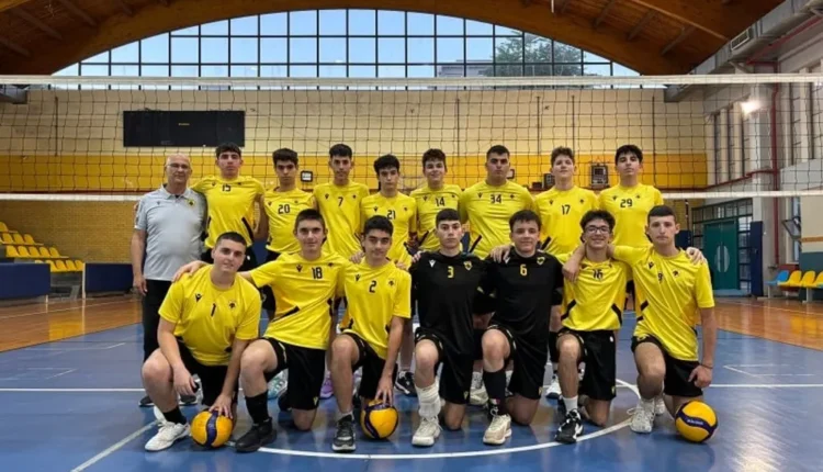 ΑΕΚ Βόλεϊ Αγοριών: Νίκη 3-2 επί του Παναθηναϊκού για την Κ17 και κορυφή στην Αττική