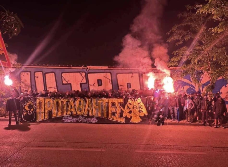 ΑΕΚ: «Κιτρινόμαυρο» πάρτι στη Μασσαλία για την κατάκτηση του τίτλου