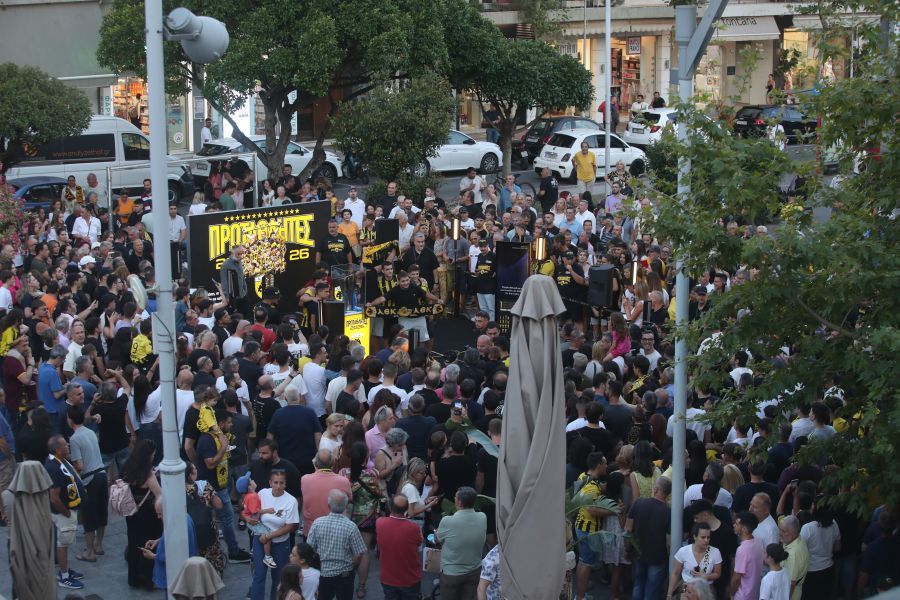 «Κιτρινόμαυρη» γιορτή στην Καλαμάτα για το τρόπαιο του πρωταθλήματος!